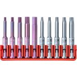 PBSwiss - PrecisionBit, Shape E 6.3 (1/4”), Set of 10 with a Handy BitBlock, Skin Pack - PB E6.704 CN