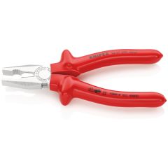 KNIPEX 03 07 200 Combination Pliers with Dipped Insulation, VDE-Tested Chrome Plated 200 mm 