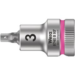 Wera - 8740 B HF Zyklop Bit Socket with Holding Function, 3/8" Drive