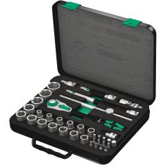 Wera -  8100 SC 2 Zyklop Speed Ratchet 1/2" Drive Metric, Set of  37pcs - 05003645001