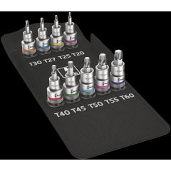 Wera - 8767 C TORX HF 1 Zyklop Bit Socket Set with 1/2" Drive, with Holding Function, 9pcs - 05004202001