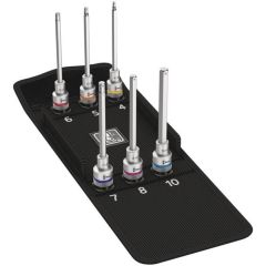 Wera 05004210001 Zyklop Bit Socket Set 8740 C with Holding Function2 (6 Piece)