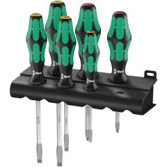 Wera - 334 SK/6 Rack Screwdriver Set Kraftform Plus Lasertip and Rack, 6pcs - 05007680001