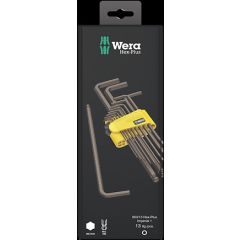 Wera - 950/13 Hex-Plus Imperial 1 SB L-key set, imperial, BlackLaser, 13 pieces - 05021721001