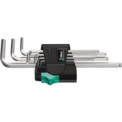 Wera -  950 /13 L-key set, metric, chrome-plated - 05022181001