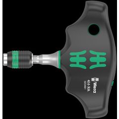 Wera - 416 RA T-handle bitholding screwdriver with ratchet function and Rapidaptor quick-release chuck - 05023461001