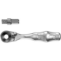 Wera -  8001 A Zyklop Mini 1 Bit Ratchet 1/4" SB with 1/4" Drive, 2pcs  - 05073230001