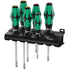 Wera - 334/6 Rack Screwdriver set Kraftform Plus Lasertip and Rack 6pcs  - 05105650001