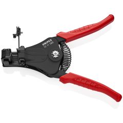 KNIPEX 12 11 180 Insulation Stripper with Adapted Blades with Plastic Grips Black Lacquered 180 mm