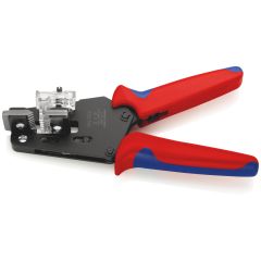 KNIPEX 12 12 02 Precision Insulation Stripper with Adapted Blades with Multi-Component Grips Burnished 195 mm