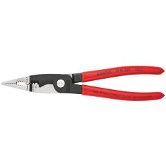 KNIPEX 13 81 200 Pliers for Electrical Installation plastic coated black atramentized 200 mm
