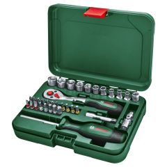 Bosch - 1/4" Ratchet Set of 34pcs - 1600A02BY1