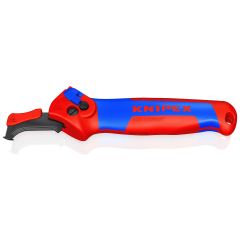 KNIPEX  16 50 145 SB Stripping Knife With guide shoe and ratchet function 146mm