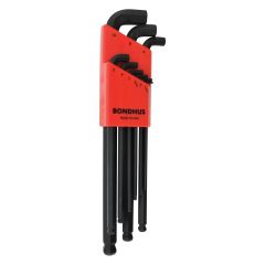 Bondhus - Set of 9pcs Stubby Ball End L-Wrench 1.5mm-10mm - 16599