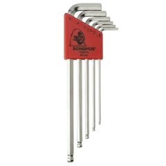 Bondhus - Set of 6pcs BriteGuard Ball End L-Wrench 1.5mm-5mm -17046