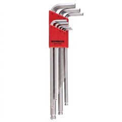 Bondhus - Set of 9pcs BriteGuard Ball End L-Wrench 1.5mm - 10mm - 17099