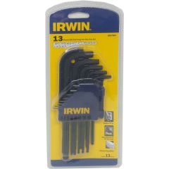 Irwin - 13pcs Ball End Long Arm Hex Key Set (0.05"~3/8") - 9097004
