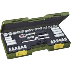 Proxxon - 47pcs Compact Set with 3/8" Baton Ratchet - 23282