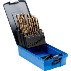 PFERD - Spiral Twist Drill Set 25-piece INOX HSSE N 1-13 INOX 25TLG DIN 338 - 25203704