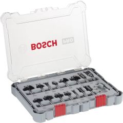 Bosch - PRO Router Bit Mixed Set of 15pcs - 2607017472