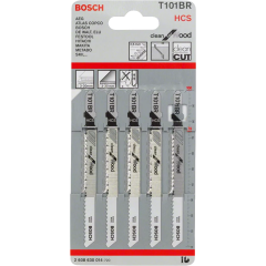 Bosch - T 101 BR Clean for Wood Jigsaw Blade (pack of 5pcs) - 2608630014