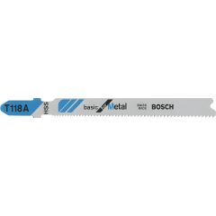 Bosch - T 118 A Basic For Metal Jigsaw Blade ( Pack Of 100pcs) - 2608631964