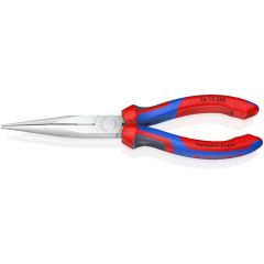 KNIPEX 26 15 200 Snipe Nose Side Cutting Pliers (Stork Beak Pliers) with multi-component grips chrome plated 200 mm