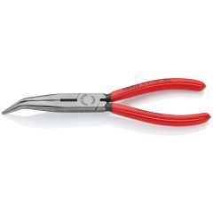 KNIPEX 26 21 200 Snipe Nose Side Cutting Pliers (Stork Beak Pliers) plastic coated black atramentized 200 mm
