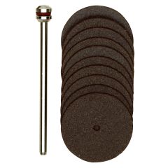 Proxxon - 28810 Corundum cutting discs, 22 mm + arbor, 10 pcs.