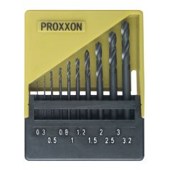 Proxxon - 28874 HSS twist drill set, 10 pcs. (0.3 to 3.0 mm)