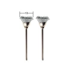 Proxxon - Stainless Steel Wire Cone Brush, Ø 13 mm, 2pcs - 28957