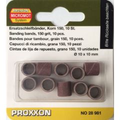 Proxxon 28981 Corundum abrasive cylinders 10mm grain 150 (x10)
