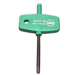 Wiha - 365 L-key with Key Handle Torx, Black Oxidised T10 x 40mm - 01354