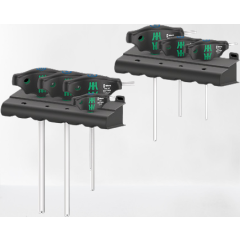 Wera - 454/7 HF Set 1 screwdriver set T-handle screwdrivers Hex-Plus with holding function, 7 pieces - 05023450001