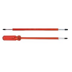 Multitec - Insulated 2-in-1 Reversible Screw Driver with Hexagon Rod & Extra Hard Tips