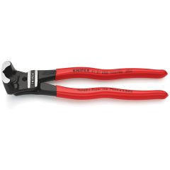 KNIPEX 61 01 200 Bolt End Cutting Nipper High Lever Transmission Plastic Coated Black Atramentized 200 mm