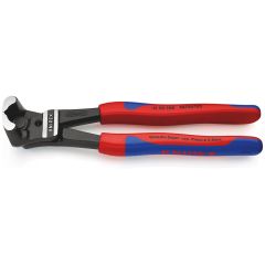 KNIPEX 61 02 200 Bolt End Cutting Nipper High Lever Transmission Plastic Coated Black Atramentized 200 mm