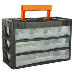 Black+Decker - Portable Cabinet with Carry Handle for Multipurpose Home/Tool Storage (7 Drawers) - BDST73829-8