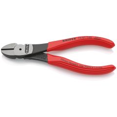 KNIPEX 74 01 140 High Leverage Diagonal Cutter Plastic Coated Black Atramentized 140 mm