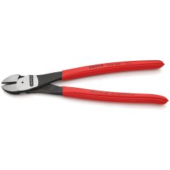KNIPEX 74 01 250 High Leverage Diagonal Cutter Plastic Coated Black Atramentized 250 mm