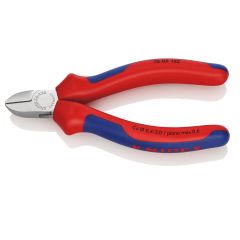 KNIPEX 76 05 125 Diagonal Cutter for Electromechanics with Multi-Component Grips Chrome Plated 125 mm