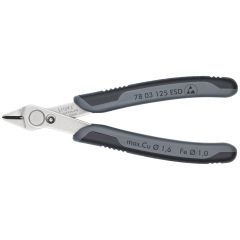 KNIPEX 78 03 125 ESD Electronic Super Knips ESD with Multi-Component Grips 125 mm