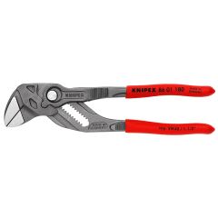 KNIPEX 86 01 180 Pliers Wrench Pliers and a Wrench in a Single Tool Plastic Coated Black Atramentized 180 mm