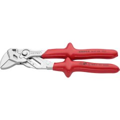 KNIPEX 86 07 250 Adjustable Wrench with Dipped Insulation Chrome Plated 250mm 
