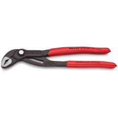 KNIPEX 87 01 250 Cobra® Hightech Water Pump Pliers with non-slip plastic coating grey atramentized 250 mm