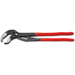 KNIPEX 87 01 400 Cobra XL Pipe Wrench and Water Pump Pliers plastic Coated Grey Atramentized 400 mm