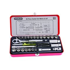 Stanley - 46pcs 1/4 & 3/8 Drive Socket & Bit Set - 89-516