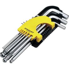 Stanley - 9Pcs Long Spherical-Head Hex Key Set - STMT94162-8