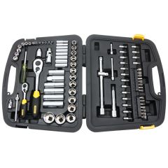 Stanley - 86Pcs 1/4 & 1/2 Drive 6 Point Metric Set- 94-190