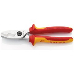 KNIPEX 95 16 200 Cable Shears With Twin Cutting Edge 200mm
